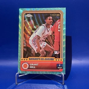 Grant Hill 2024 Topps Chrome McDonald's All-American #44 Aqua RayWave 123/199 - Foto 1 di 2
