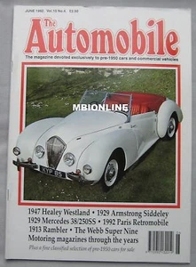 The Automobile magazine June 1992 featuring Healey, Mercedes, Armstrong Siddeley - Picture 1 of 1