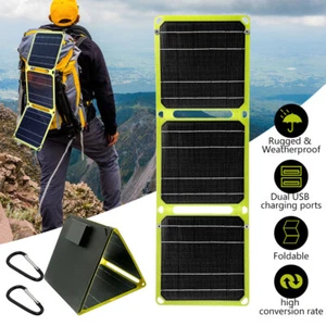 50W Foldable Solar Panel for Power Station 12V Battery Camping Hiking Travel Use - Picture 1 of 10