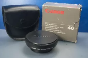 Canon Wide Attachment 46 Lens in Case and Box and Instructions JAPAN - Picture 1 of 3