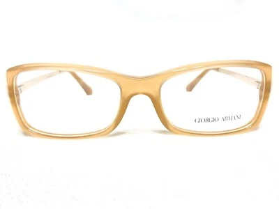 NEW Giorgio Armani AR7011 5043 Womens Peach Rectangle Eyeglasses Frames 53/17 - Image 1 of 4
