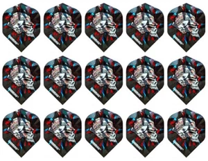 5 Juegos Winmau 3D Metálico Estándar Dardos Vuelos - Se Envía con Seguimiento - Calavera Lateral - Imagen 1 de 1