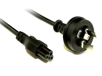 0.5m Power Cable Cord AU 3 Pin to Clover leaf Plug IEC C5 for Notebook, Laptop  - image 1 of 2