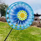 1Pc Double Layer Colorful Wheel Windmill Wind Spinner Kids Toys Random Color W3