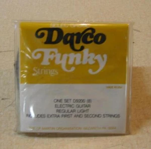 NEW OLD STOCK DARCO FUNKY GITARREN-E-SAITEN - EIN SATZ - #D9200 - Bild 1 von 1