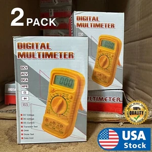 2PACK Digital Multimeter XL-830L LCD Voltmeter Ammeter Ohmmeter OHM VOLT Tester - Picture 1 of 8