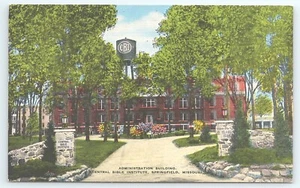 Edificio de Administración de Postales Instituto Bíblico Central Springfield Missouri - Imagen 1 de 2