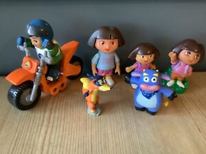 Dora the Explora Figures + Diego on Motorbike