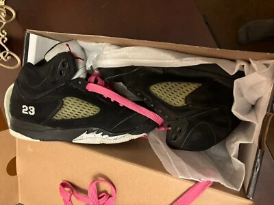 Jordan 5 Retro (PS) Negro/Rojo Universitario Plata 440889010 Talla 1Y Vintage 2011 Caja Foto 1 de 4