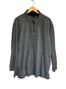 Pro Spirit Women's 1/4 Zip Fleece Pullover Jacket Charcoal Gray Plus Size 1X - Picture 1 of 8