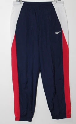 Pantalones de chándal Reebok Vector tejidos para mujer XL azul blanco rojo nuevos con etiquetas Foto 1 de 4