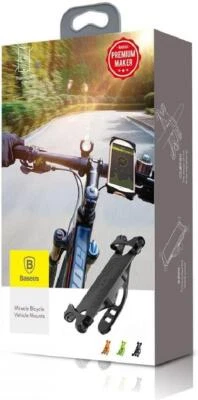 BASEUS supporto cellulare bicicletta 4 angoli chiusi in silicone antiscivolo Uni - Immagine 1 di 2