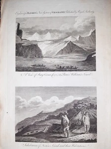 Inhabitants Norton Sound, Bering Strait Alaska/Thomas Banks Etching 1790 - Picture 1 of 4