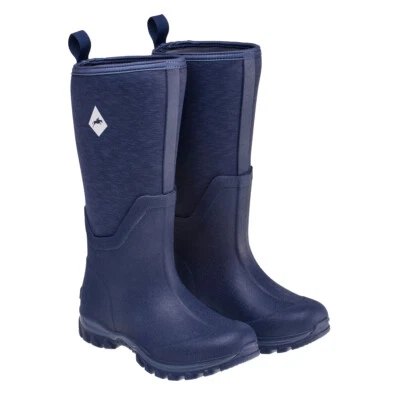 Harry Hall Mud Boot Neoprene Wellington Navy Blue - Image 1 of 4