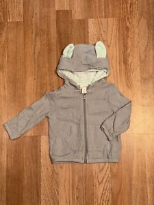 Cat And Jack Gray Baby Sweater With Cute Little Ears