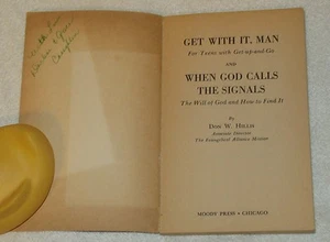 VG 1st/1st 1967 "Get With It Man" Hillis Teen Moody Press Christian Paperback - Picture 1 of 4