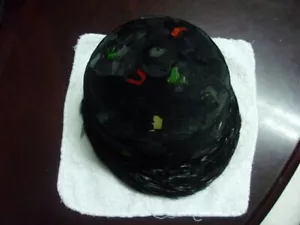 VINTAGE LADIES BLACK FEATHER HAT~NITA HATS OF DALLAS~UNIQUE~ONE OF A KIND~BEAUTY - Picture 1 of 8