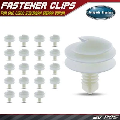 20 piezas clips de retención de panel de puerta de nailon de 7,94 mm triple cabezal para GMC Sierra Yukon Foto 1 de 4