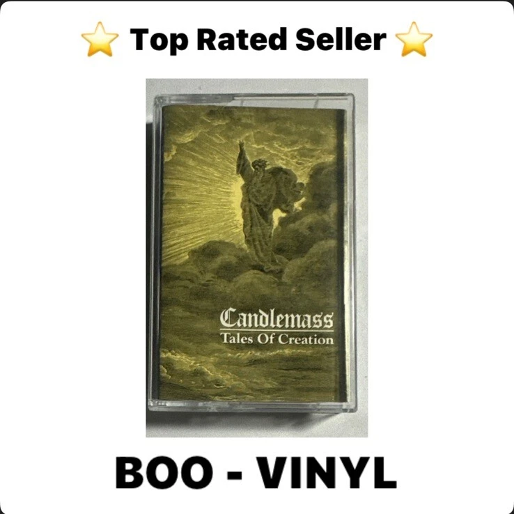 Candlemass Tales Of Creation Cassette Tape (1989) Doom Metal EX / EX Condition Foto 1 de 4