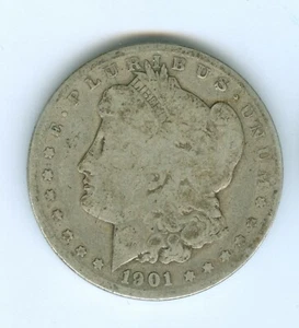 1901-S  MORGAN SILVER DOLLAR--CIRCULATED - Picture 1 of 2
