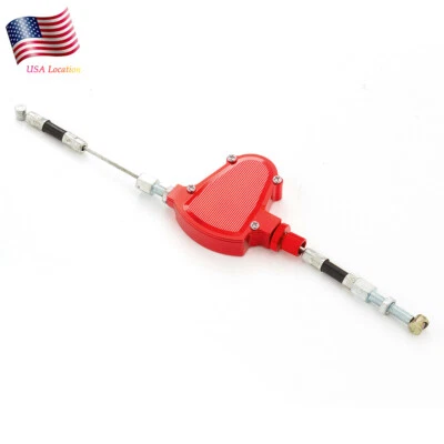 Red Universal Stunt Clutch Pull Cable Lever Easy System Aluminum CNC Anodized US - Изображение 1 из 4