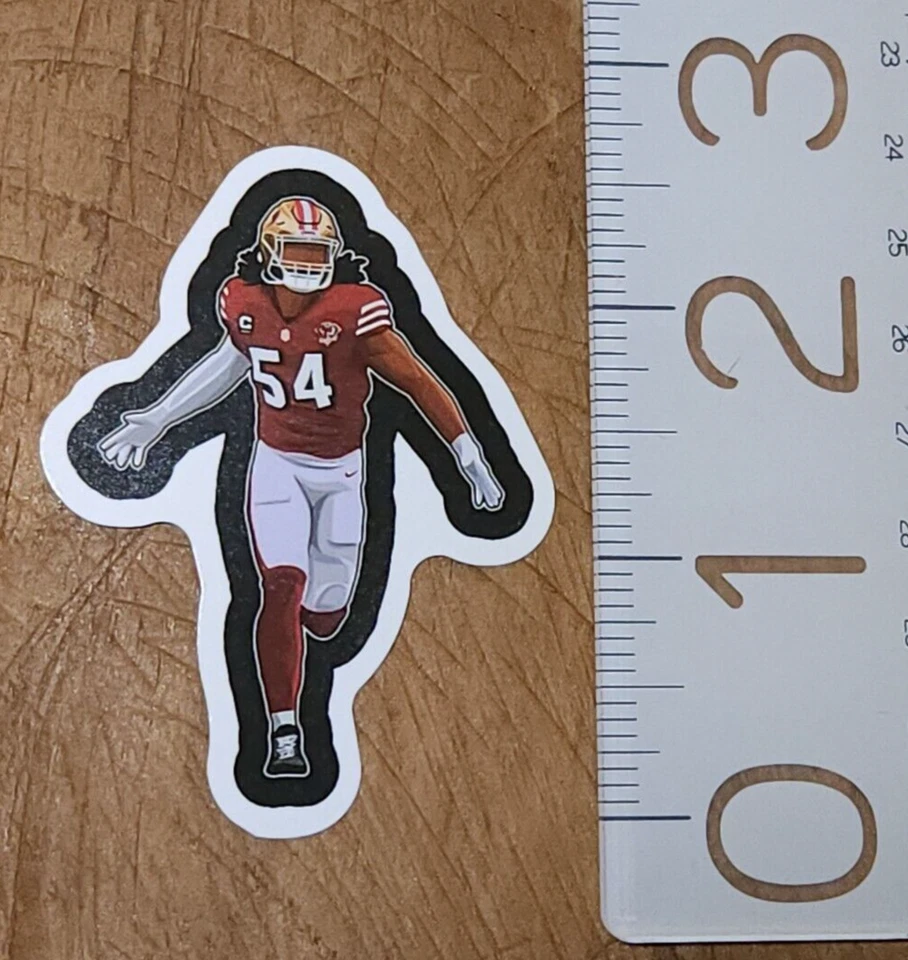 FRED WARNER STICKER San Francisco 49ers Sticker Football Sticker NFL Sticker - Image 1 of 1