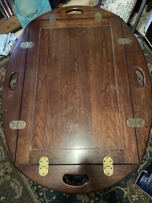 Кофейный столик Pennsylvania House вишневый винтажный поднос для дворецкого - Изображение 1 из 4