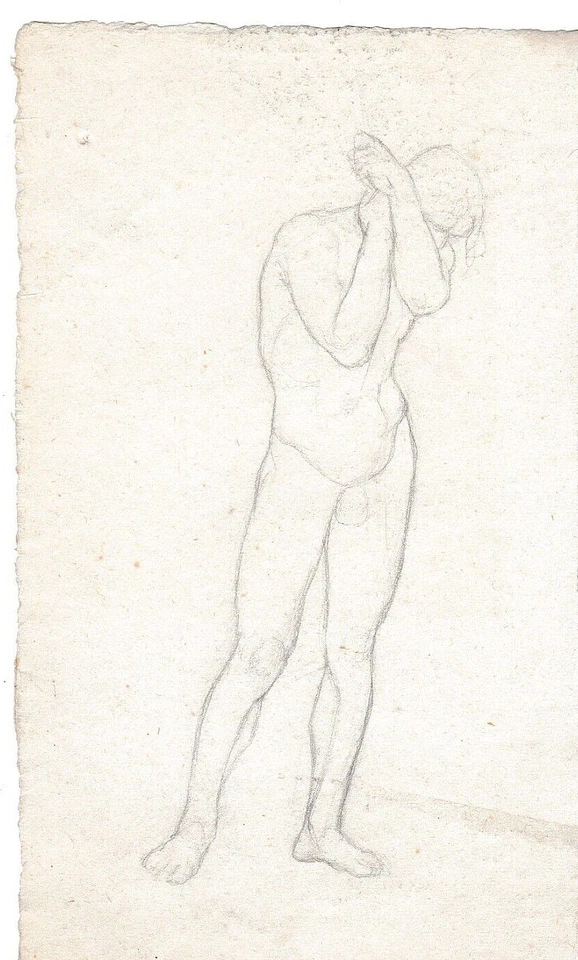 DESSIN ANCIEN MICHEL DUMAS FOND D'ATELIER ELEVE D'INGRES - Photo 1/1