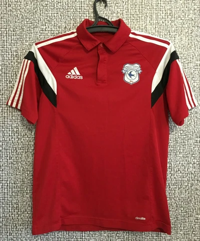 Mint Cardiff City FC Soccer Jersey Football Shirt Adidas 2015 2016 Mens Size M Cover