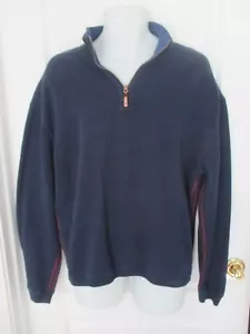 Tommy Bahama Mens Size S Navy blue half zip sweater - Picture 1 of 9