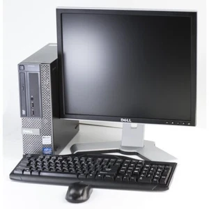 Dell 980 Desktop Package, Dell 19" LCD, 8GB, 120GB SSD, Windows 7 Professional - Picture 1 of 3