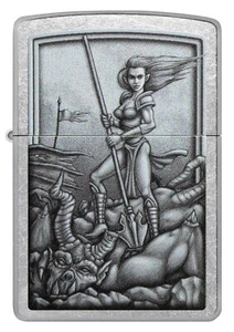 GENUINE ZIPPO WINDPROOF LIGHTER (97371) MEDIEVAL CONQUEROR DESIGN | BRAND NEW - Bild 1 von 2