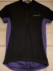 Cycling Top T-shirt Sport Active Muddy fox Size 8 Black Purple - Picture 1 of 4