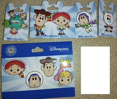 Cute Woody Jessie Boo Beep Forky Toy Story Spinner Disney Paris Dlp 2024 5 Pins - Image 1 of 3