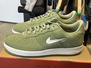 Nike Air Force 1 Low Retro Jewel Oil Green White DV0785-300 Men's Size 11 - Picture 1 of 6