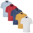 2024 Farah Mens Hoxie Polo Shirt Short Sleeve Lightweight Performance Golf Top