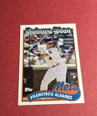 Francisco Alvarez Rookie Rare 2023 Topps TBT #105 Design 1989 Topps Future Stars - Image 1 of 2