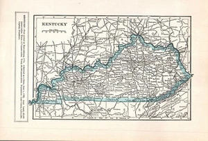 1937 Vintage Atlas Map Page - Kentucky map - Picture 1 of 1