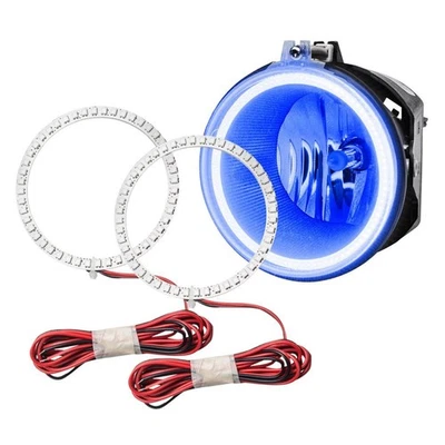 LED Fog Light Halo Ring Lights Blue For 2006-2010 Jeep Commander Foto 1 de 4