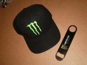 Certified NEW Monster Energy Hat & Bottle Opener - Picture 1 of 6