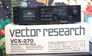 Vector Research VCX-270 Stereo Cassette Deck, NIB/Old Stock, Blemishes on bottom - Picture 1 of 12
