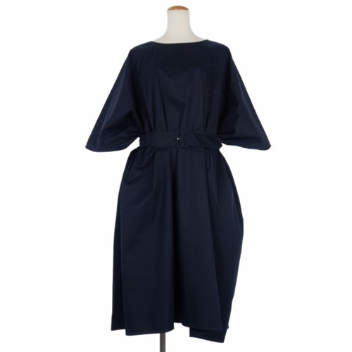 Maxi abito MMSICS Maison Margiela MM6 20S cotone twill con cintura S nero usatocio