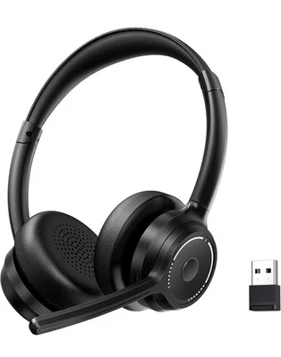 Gixxted Upgraded Wireless Headset with Mic, Bluetooth Noise Canceling Microphone - Image 1 of 4