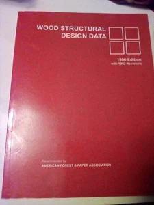 Wood Structural Design Data 1986 Edition with 1992 Revisions - Picture 1 of 3