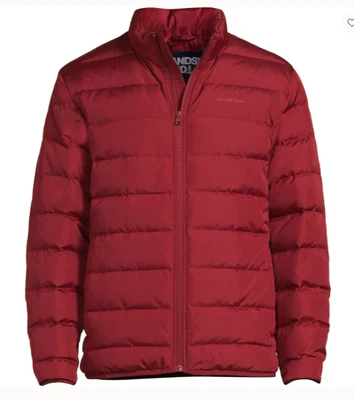 down jacket new $149 lands end 3xl 3x winter puffer coat mens 600 fill power - Image 1 of 4