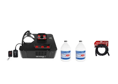 Chauvet DJ GEYSER P7 Fog Machine Fogger w/Effects+Remote+2) Gal. Fluid+DMX Cable - Image 1 of 4