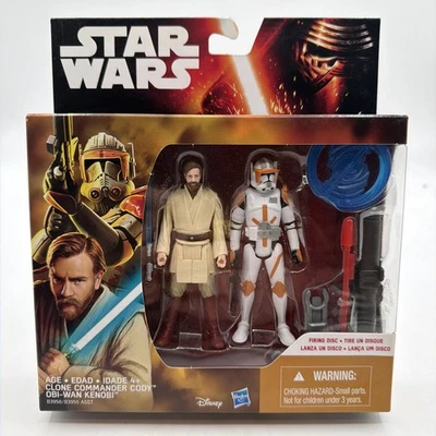 Figuras Hasbro Star Wars 2015 Clone Commander Cody Obi Wan Kenobi 4" NUEVAS Foto 1 de 2