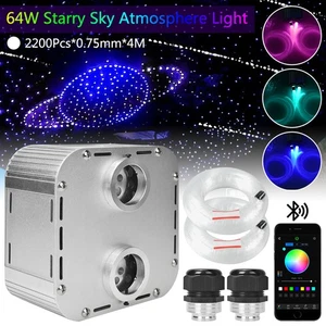 Upgrade 2200Pcs Headliner Star Light Kit Roof Twinkle Ceiling Lights Fiber Optic - Picture 1 of 16