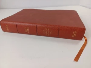 NASB Holy Bible Large Print Burnt Sienna Leathertouch 2022 Holman EX - Bild 1 von 15