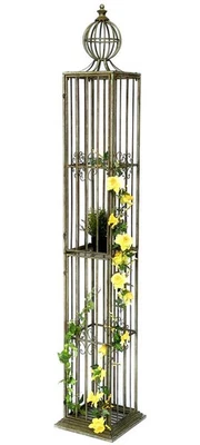 Rosensäule Rosenturm Rankhilfe Metall 230 cm Ranksäule 93970 Rankgitter Rosen - Bild 1 von 4